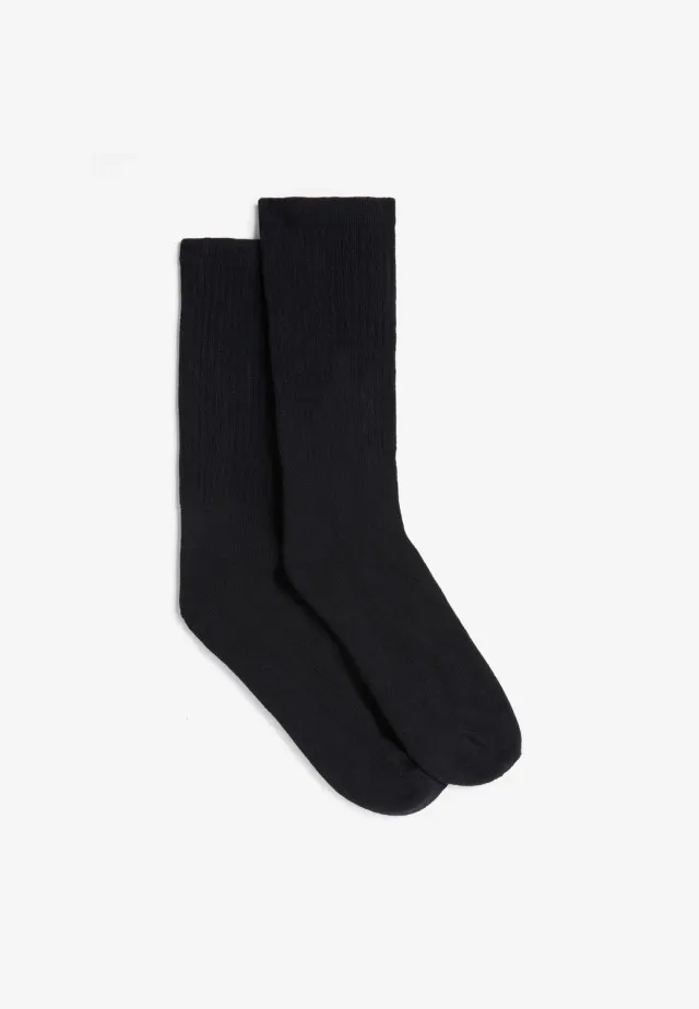 Freddy Wintersocken Viskose-Rippe Schwarz Warm 35-39