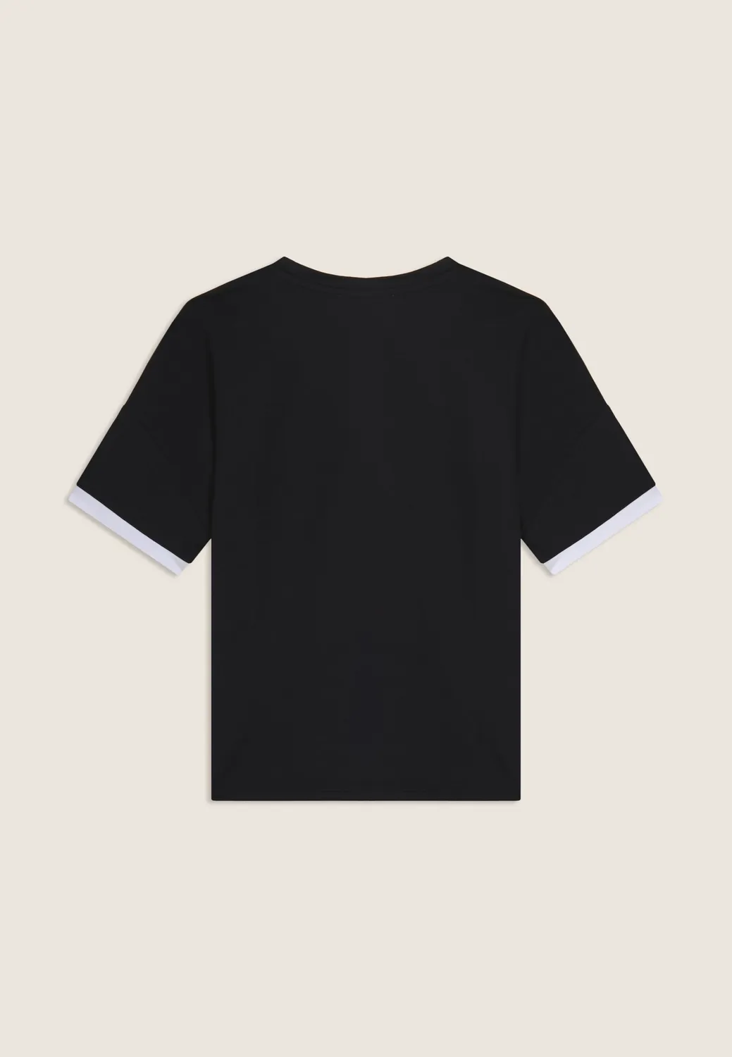 Freddy MOV Print T-Shirt Nero-Bianco Baumwollmix relaxed