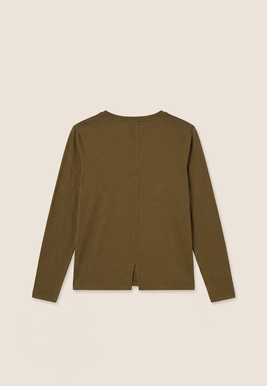 Freddy Langarmshirt Damen Fig mit Schlitz Baumwolle