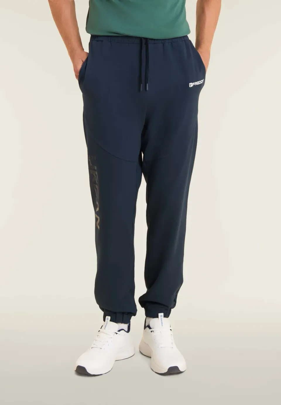 Freddy Sweathose Herren Regular mit Glanzprint