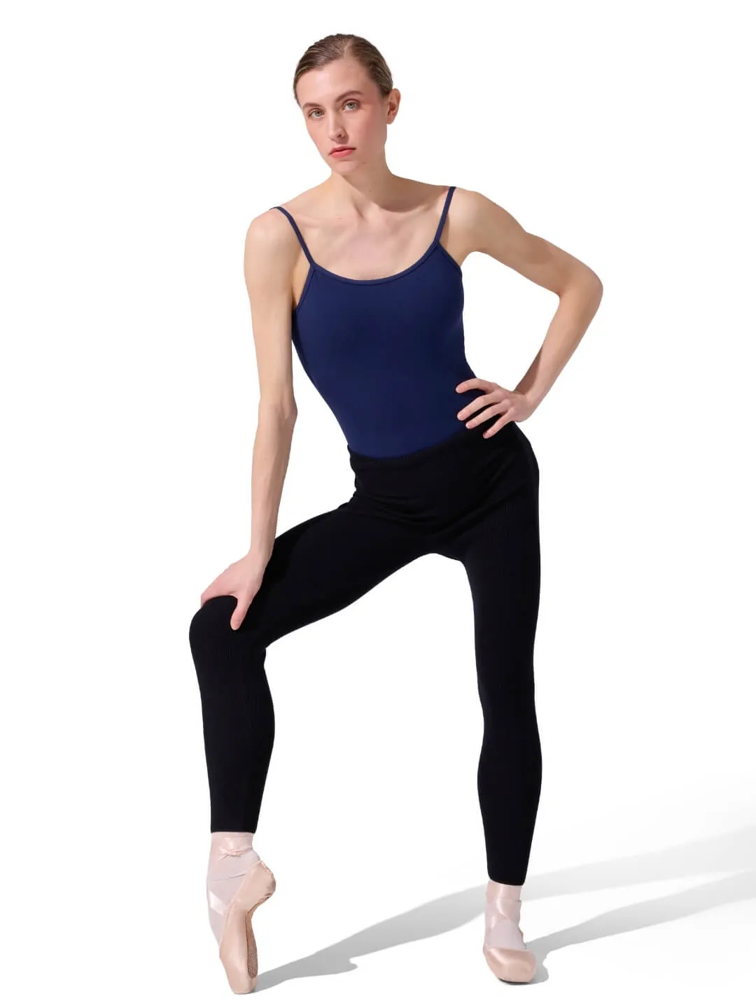 Capezio 11382W Strick-Legging Schwarz gerippt warm