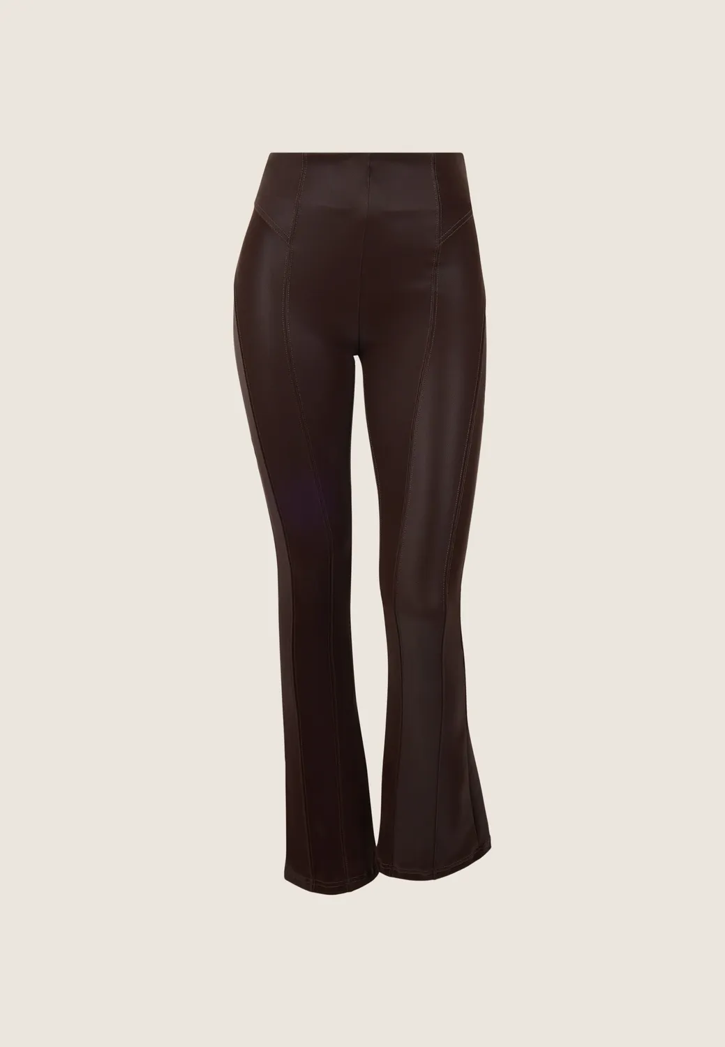 Freddy WR.UP Mini-Flare Hose Wet-Look schwarz