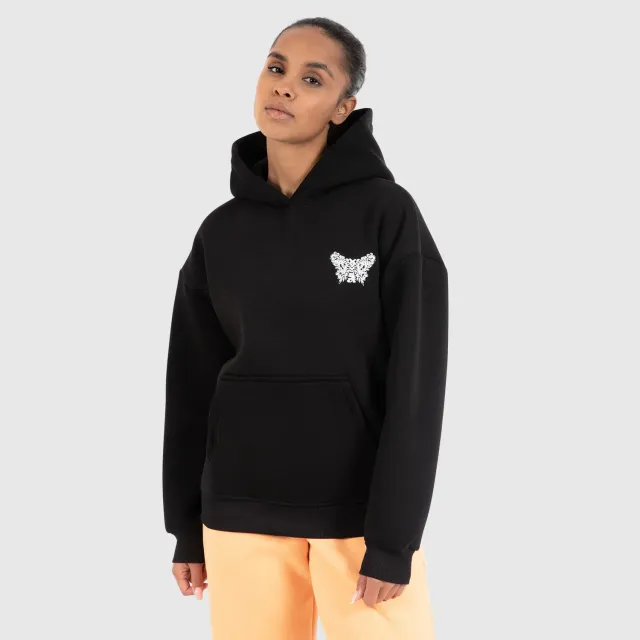 Smilodox Nala Hoodie Damen Schwarz – Oversize