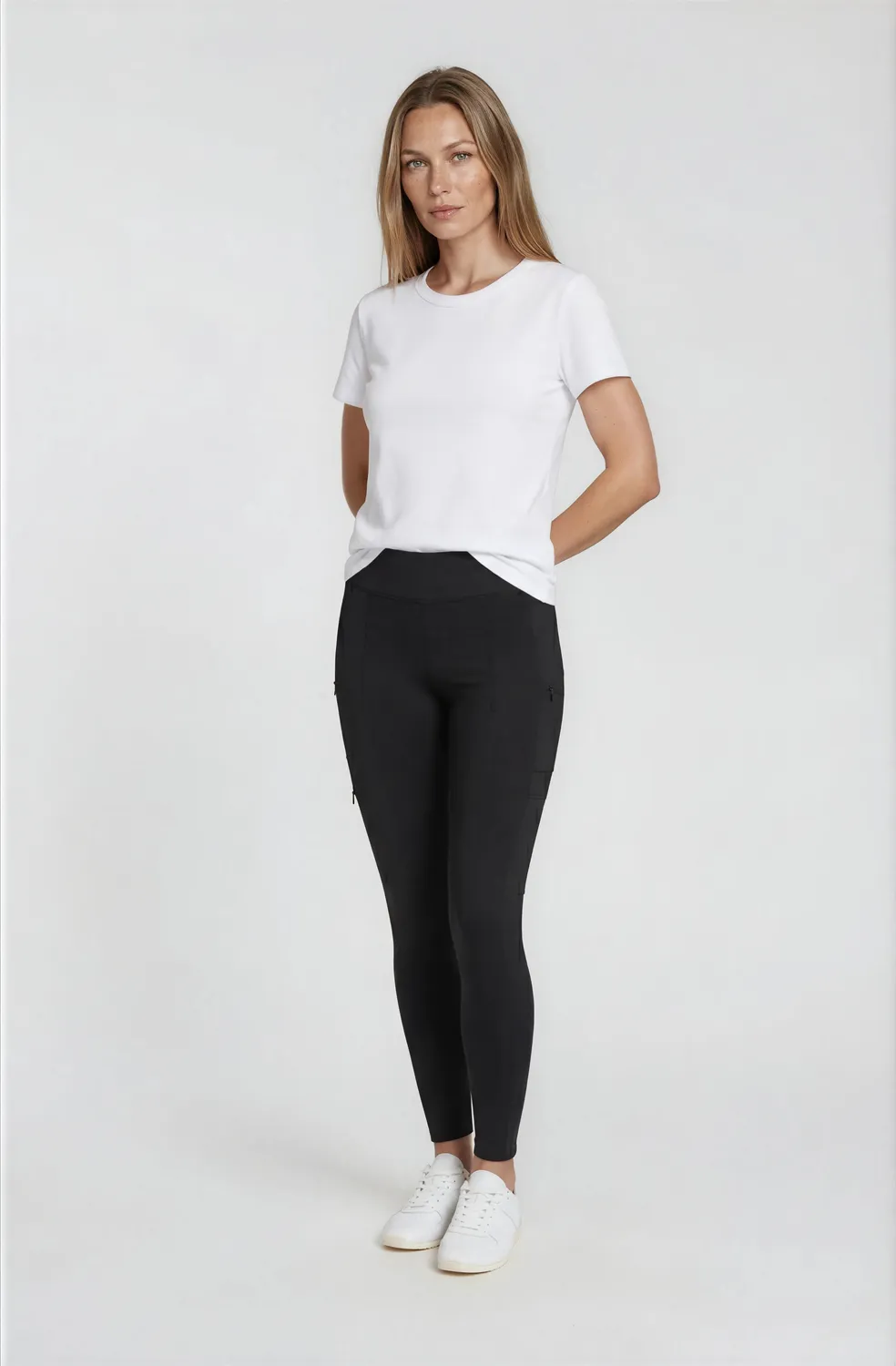LPO Thekla 2 Hybrid-Tights Damen schwarz winddicht