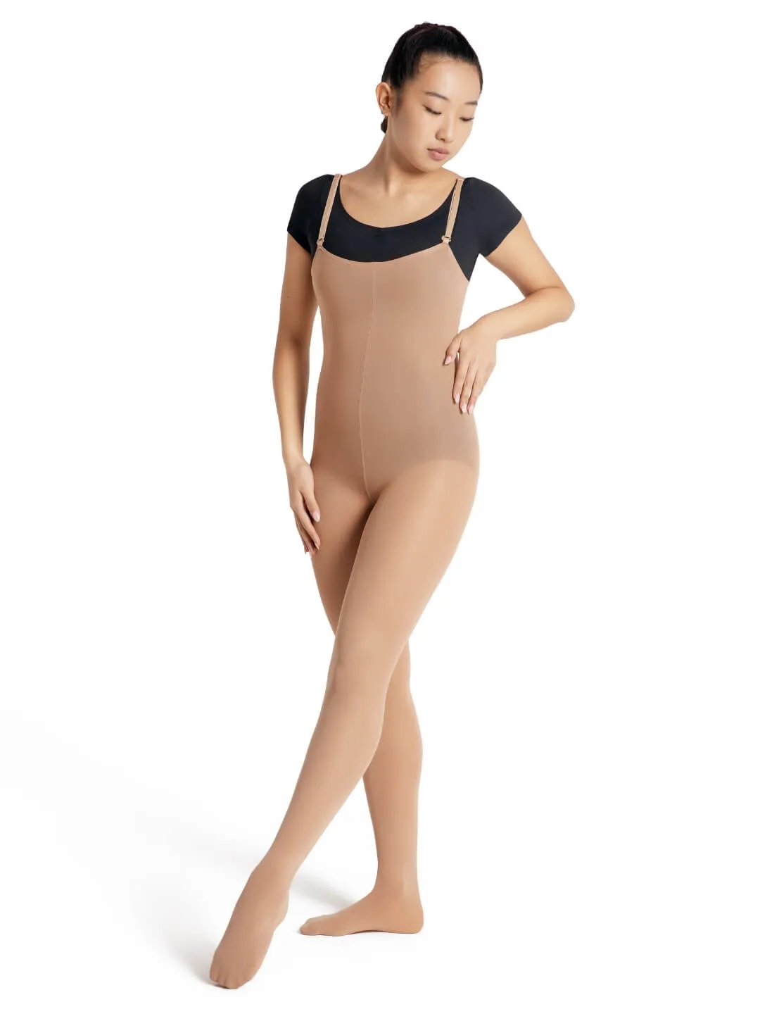 Capezio Ultra Soft 1811W Convertible Bodytights Schwarz blickdicht