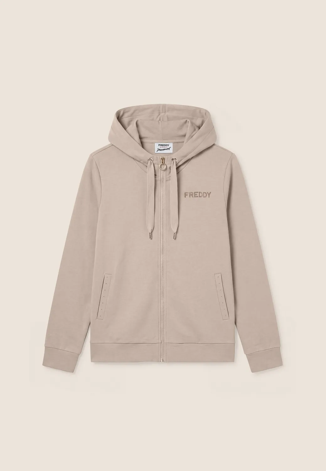 Freddy Maxi Logo Hoodie Schwarz Gold