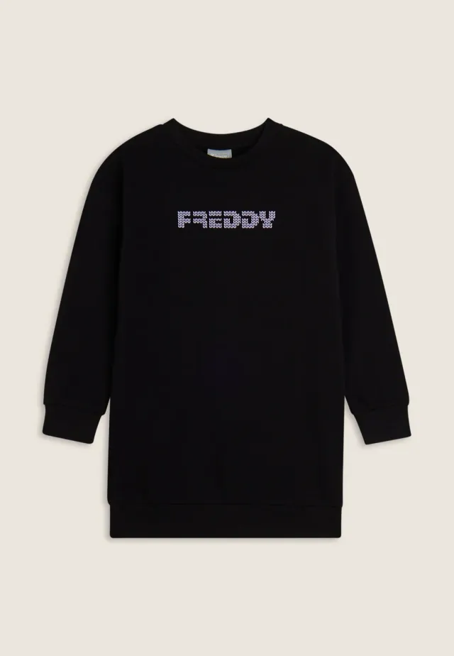 Freddy Maxi Sweatshirt Mädchen schwarz warm
