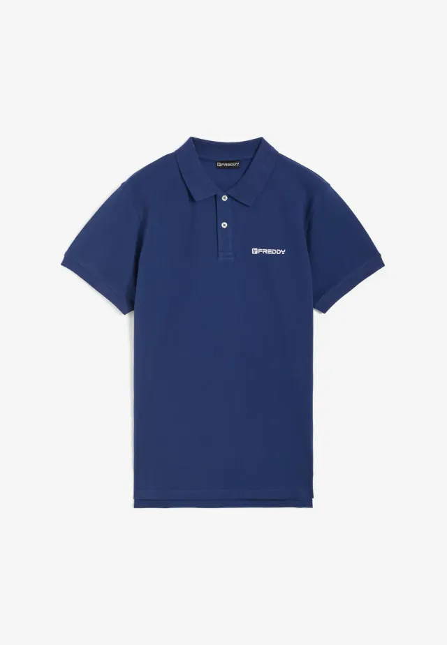 Freddy Herren Polo Kurzarm Baumwolle Navy Regular