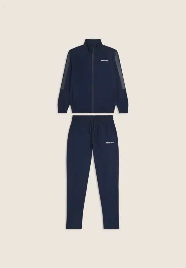 Freddy Herren Trainingsanzug French Terry Pageant Blue Baumwolle