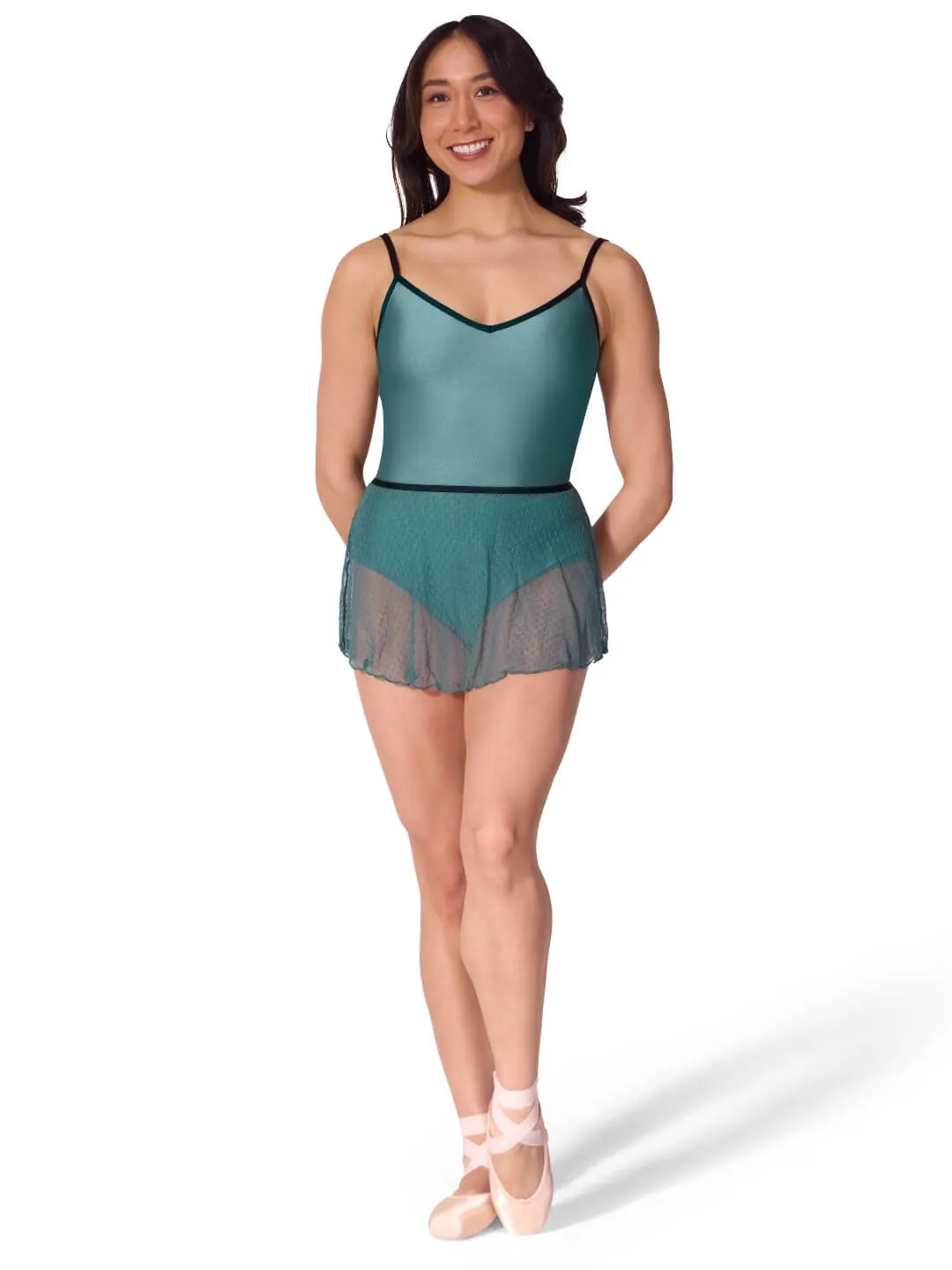 Capezio Endear F12615W Tanz-Rock Schwarz Tüll