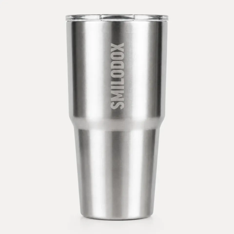Smilodox Pantho Trinkflasche 550ml Schwarz Edelstahl