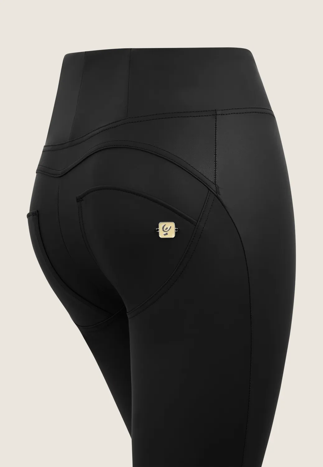 Freddy WR.UP 7/8 Push-up Leggings Kunstleder schwarz