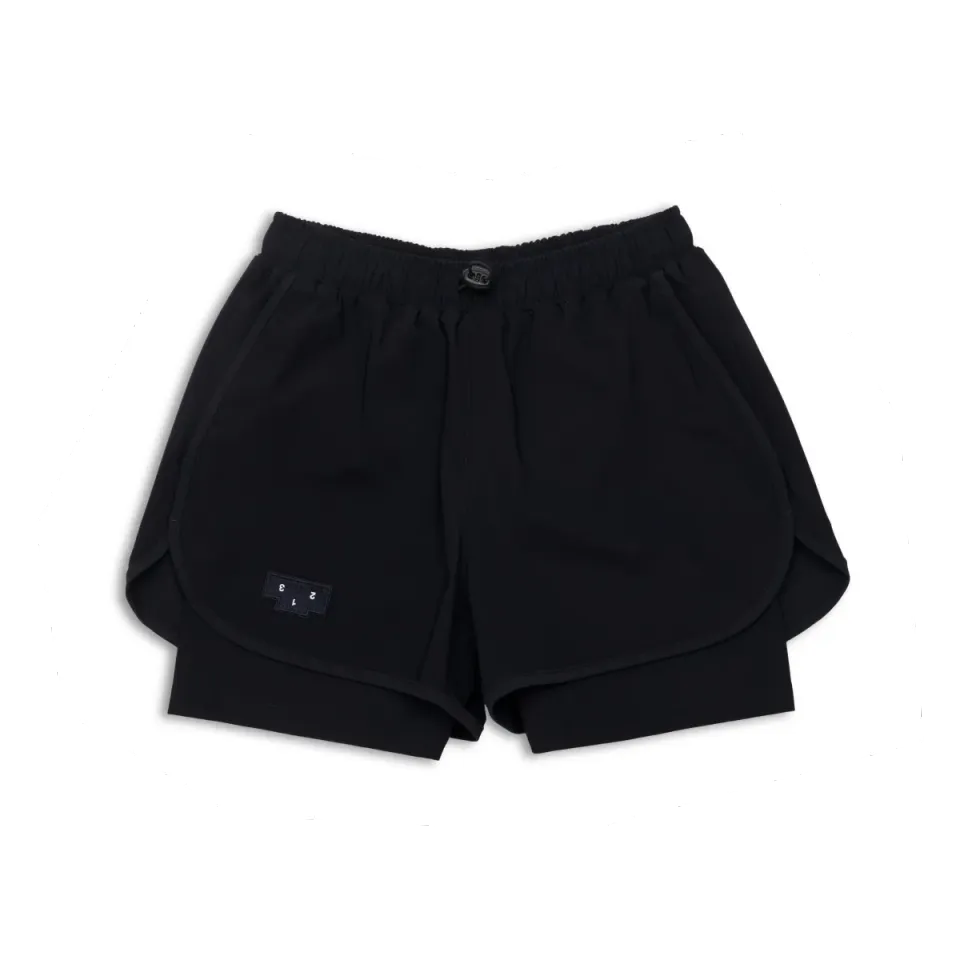 UNNA Flow 3 Laufshorts Herren Schwarz ECONYL