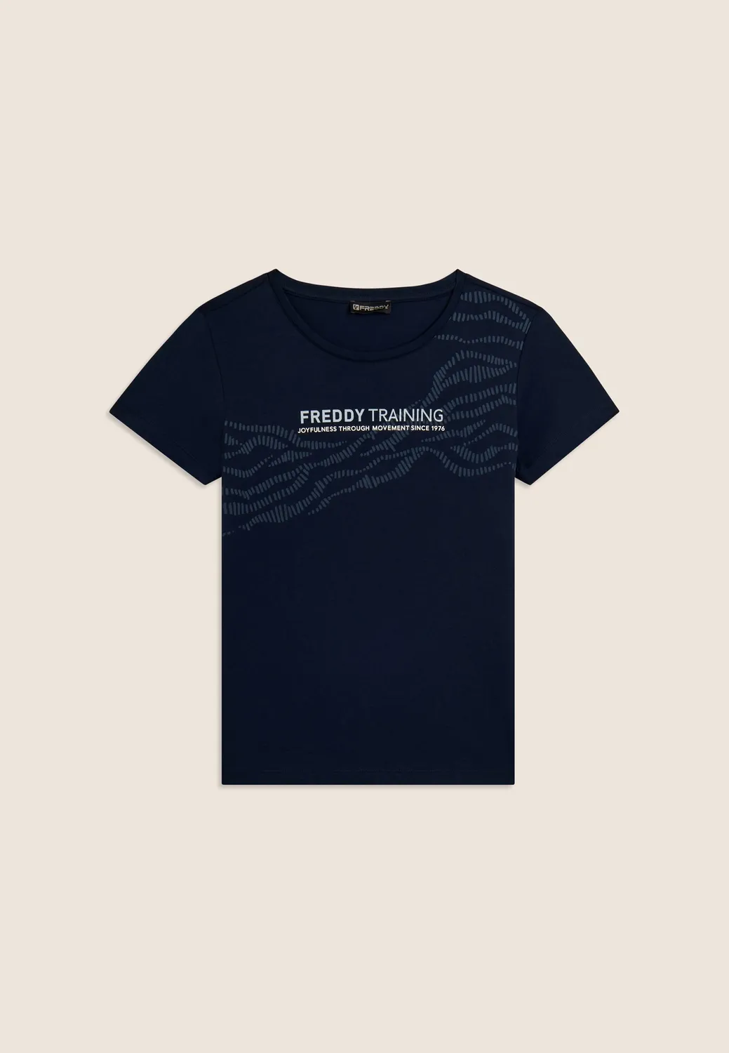 Freddy Training T-Shirt Baumwolle Schwarz Glitzer