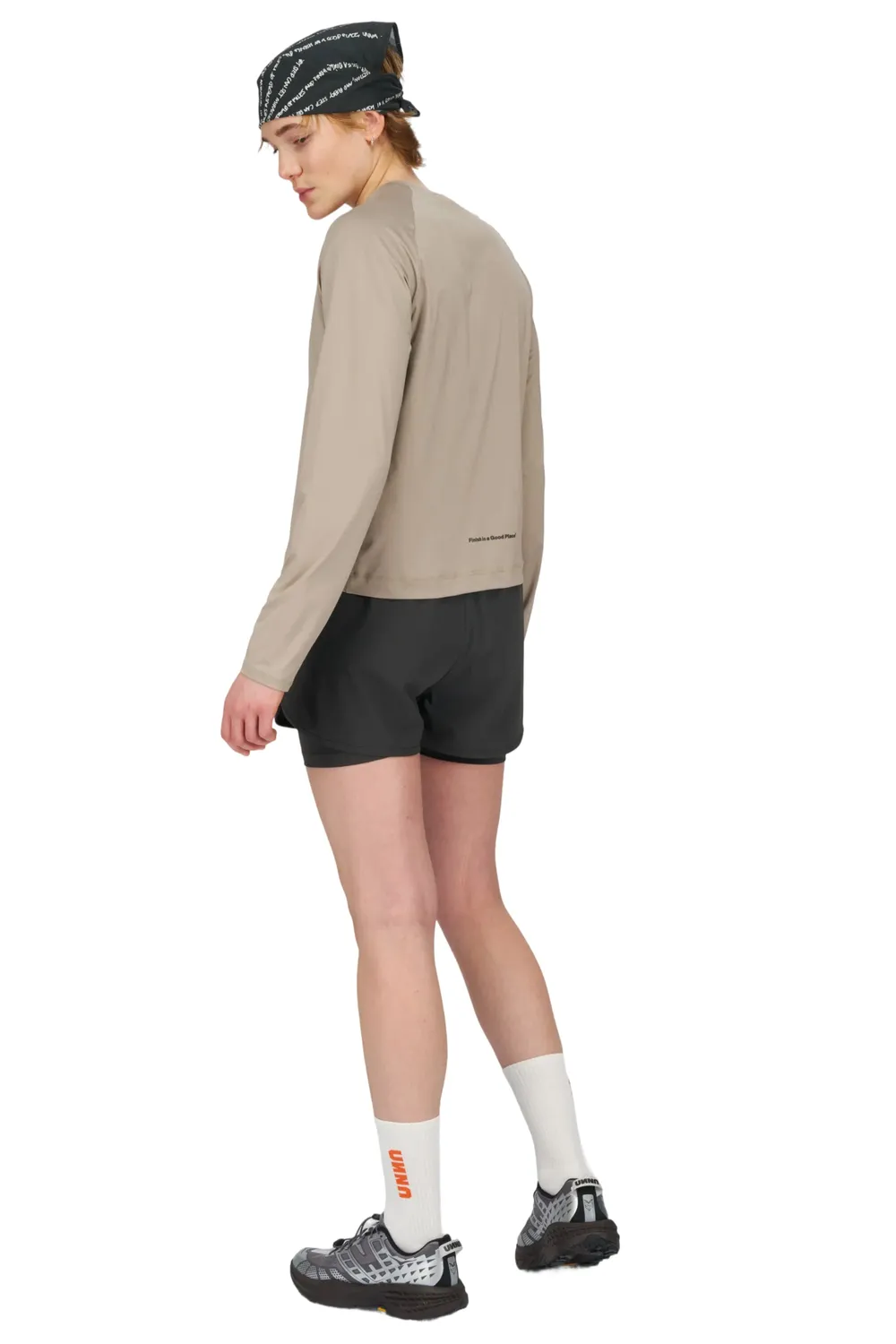 UNNA Shiny Long Sleeve W Laufshirt Warm Sand