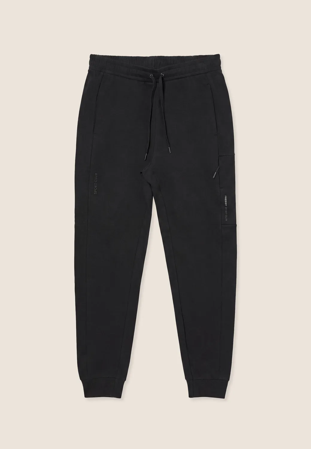 Freddy Regular Sweathose Baumwolle Schwarz