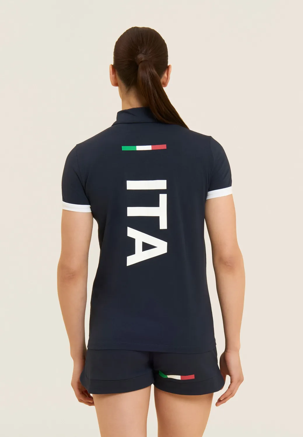 Freddy Italia FGI Polo Damen Dunkelblau Baumwolljersey