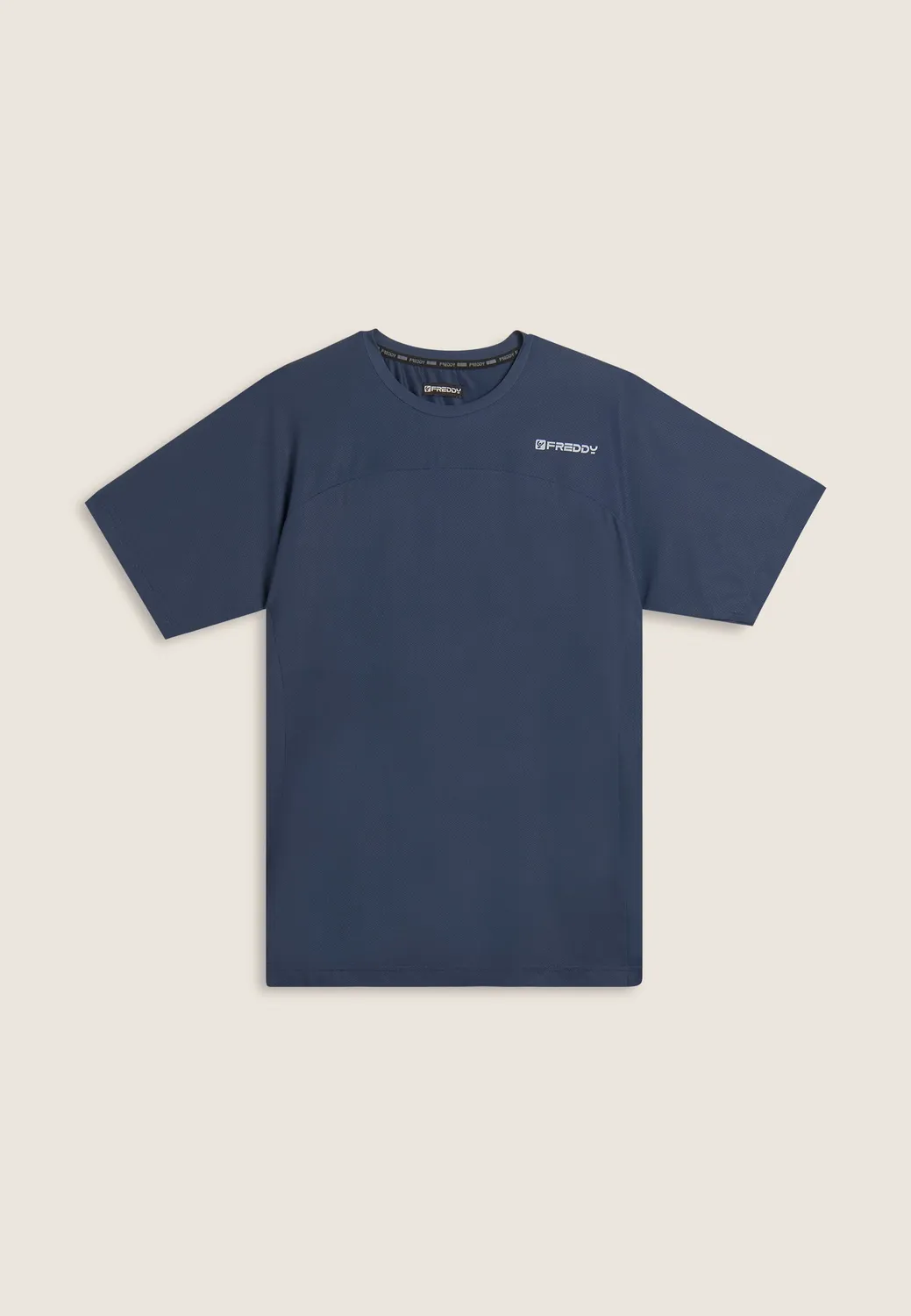 Freddy Slim T-Shirt Logo Herz Dark Sapphire B109 elastisch