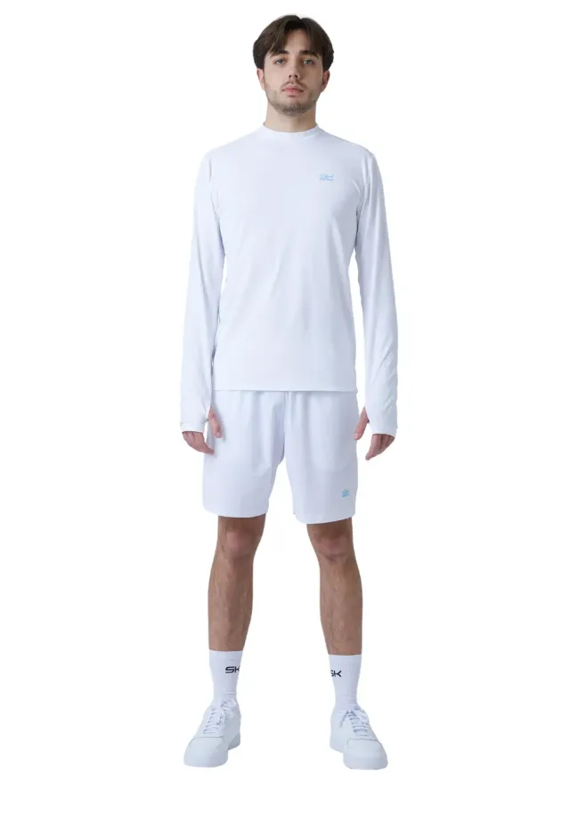SPORTKIND Langarm Funktionsshirt Herren mit Daumenloch UV-Schutz