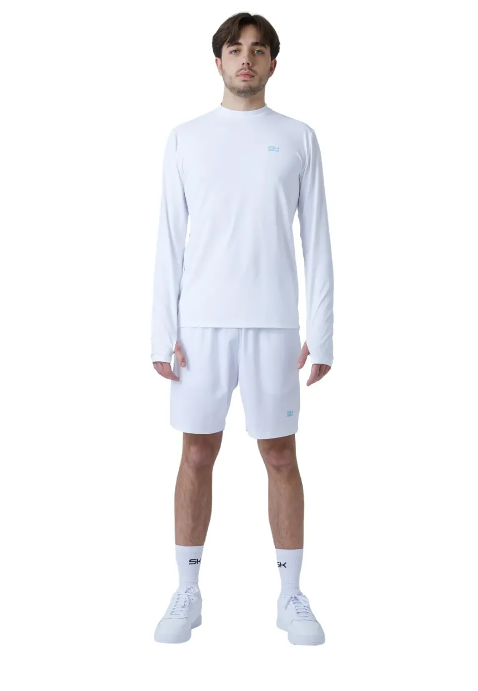 SPORTKIND Langarm Funktionsshirt Herren mit Daumenloch UV-Schutz