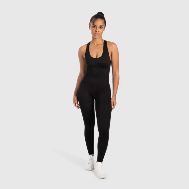 Smilodox Elsie Jumpsuit Schwarz Seamless