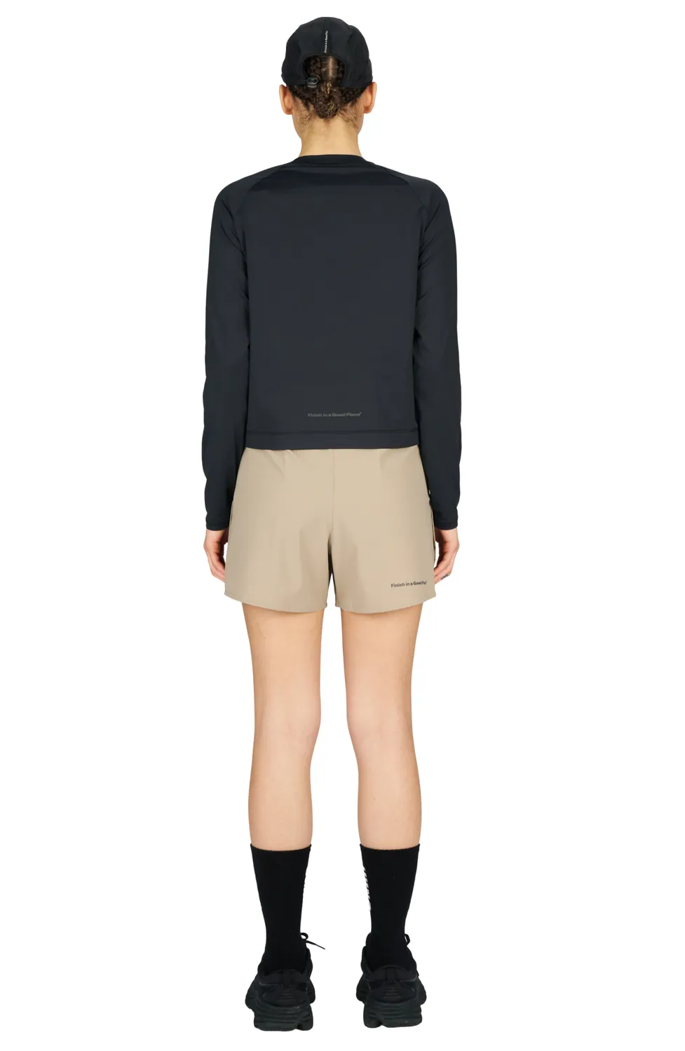 UNNA Shiny Long Sleeve W Laufshirt Damen Schwarz