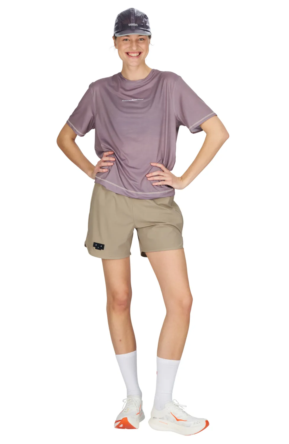 UNNA Flow Shorts 5 Laufshorts Warm Sand