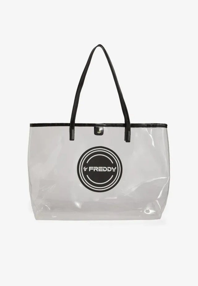 Freddy PVC Shopper Tasche Transparent Weiß