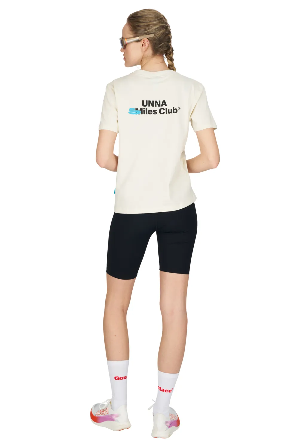 UNNA Smiles Club Tee W T-Shirt Vanilla White Bio-Mix