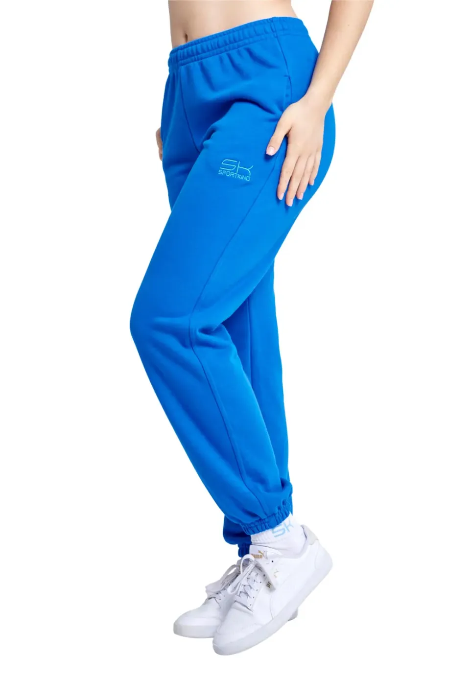 SPORTKIND Jogginghose Baumwolle Damen Hose mit Taschen