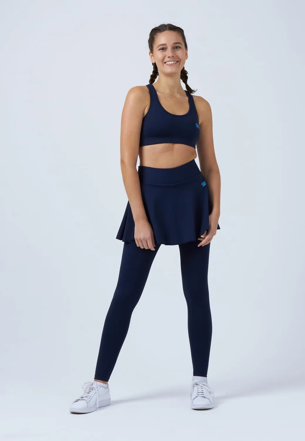 SPORTKIND Advantage Tennisrock Leggings lang blickdicht