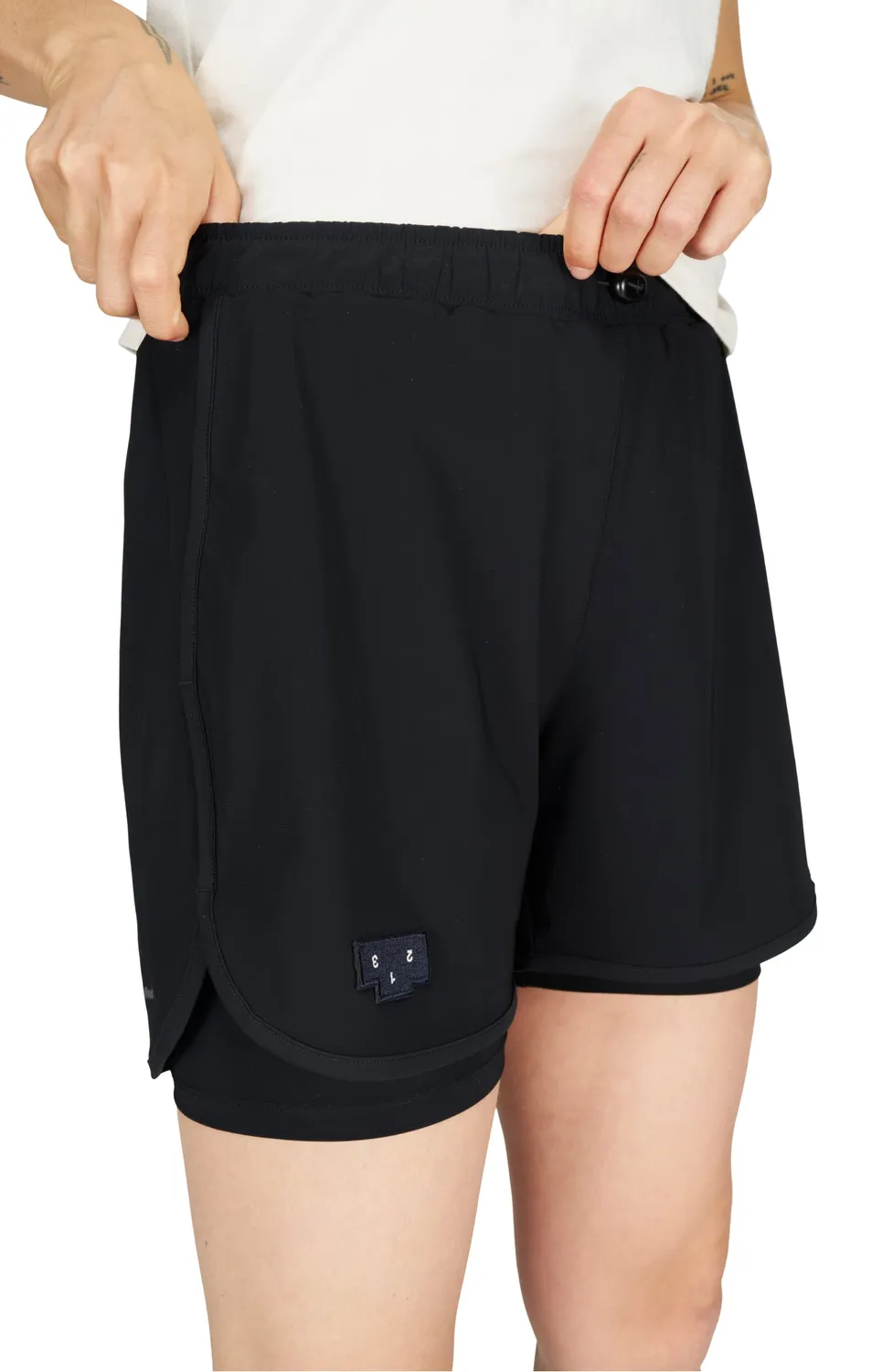 UNNA Flow Shorts 5 Laufshorts Schwarz Damen