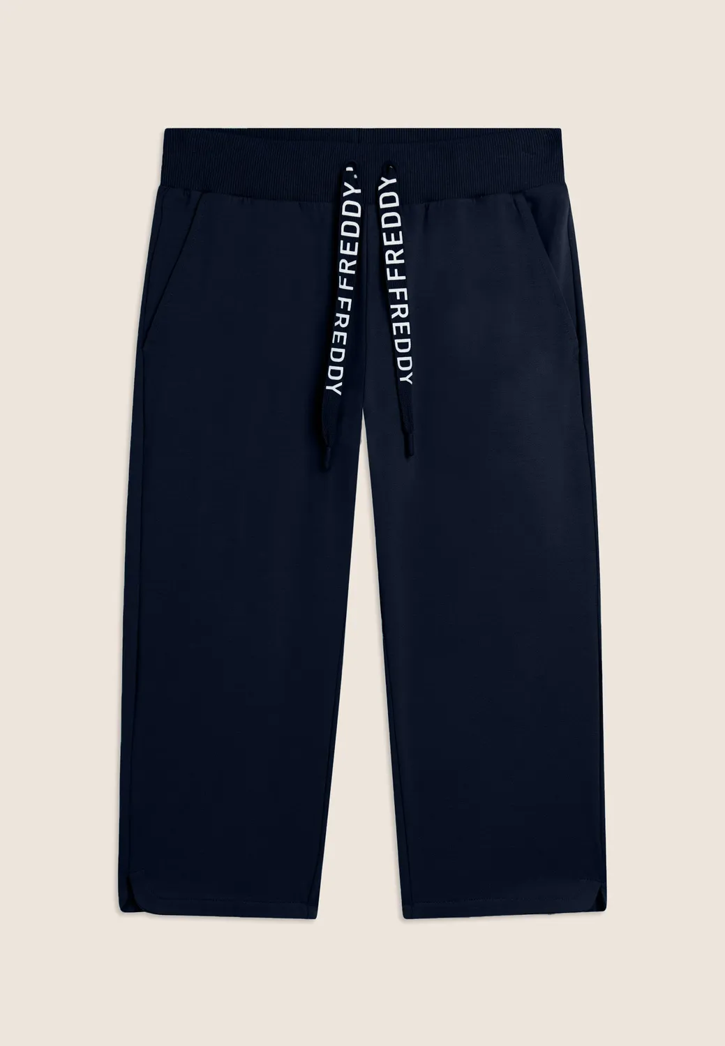 Freddy Corsaro Caprihose Dark Sapphire Glitzerlogo