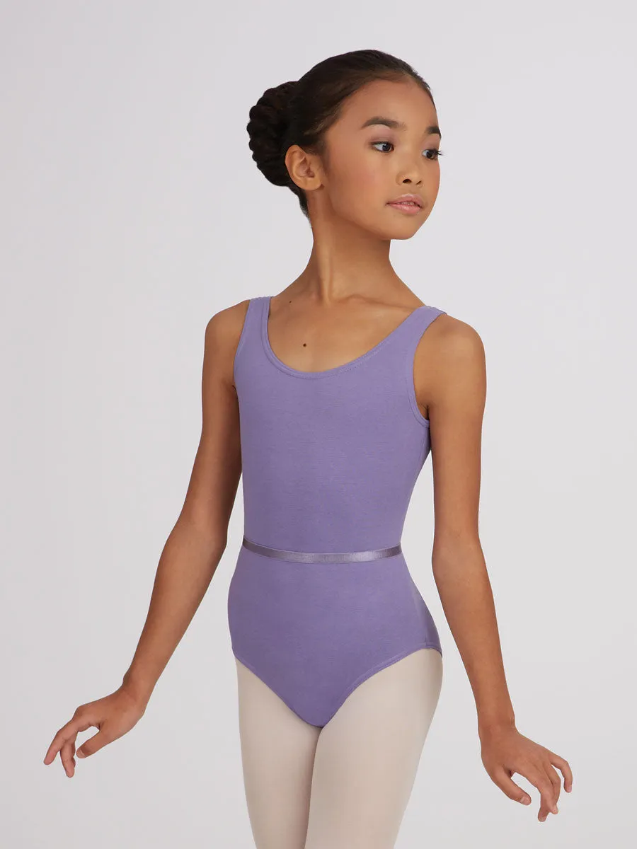 Capezio CAD200C Trägertrikot Mädchen Rosa Gürtel