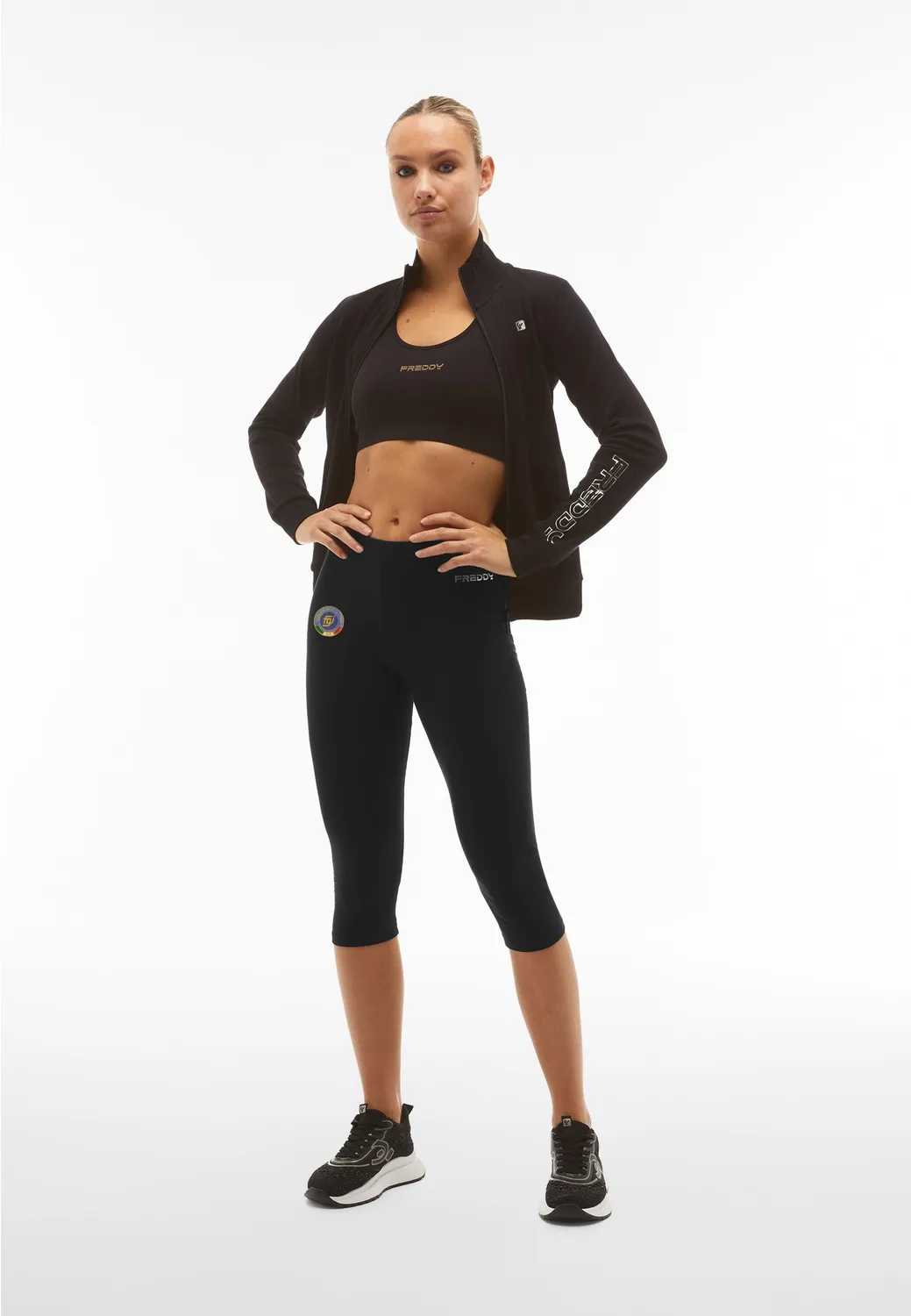 Freddy FGI Corsaro Capri-Leggings Navy Turnen