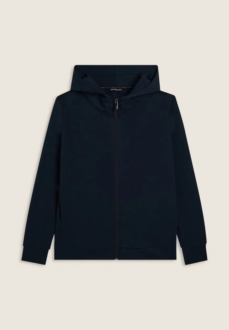 Freddy Full-Zip Hoodie Herren Kapuze Schwarz Logo