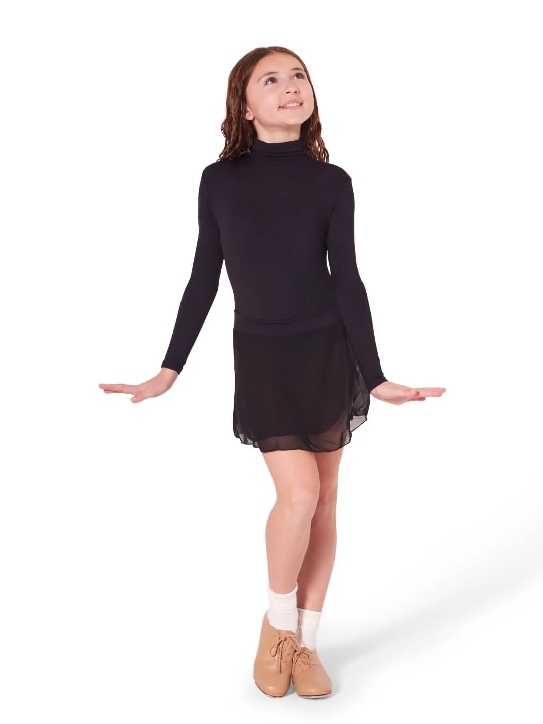 Capezio Downtown Tap Kinderschuhe Schwarz Stepp