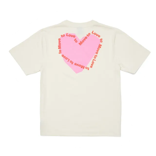 UNNA Heart T-shirt Herren T-Shirt Vanilla White Baumwolle