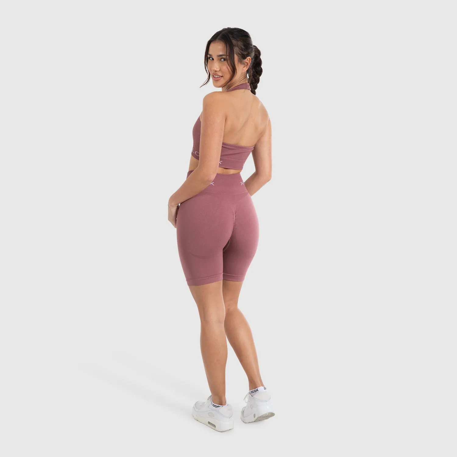 Smilodox Cetrina Scrunch Azura Shorts Damen Schwarz