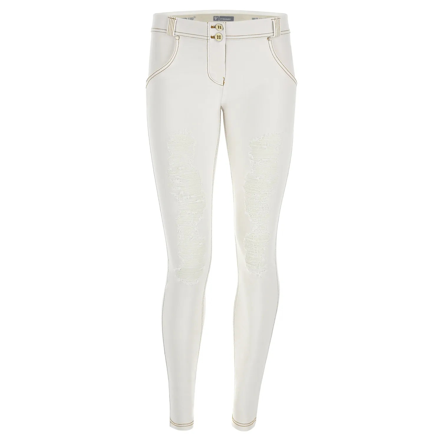 Freddy WR.UP Skinny Jeans Ripped-Look schwarz used
