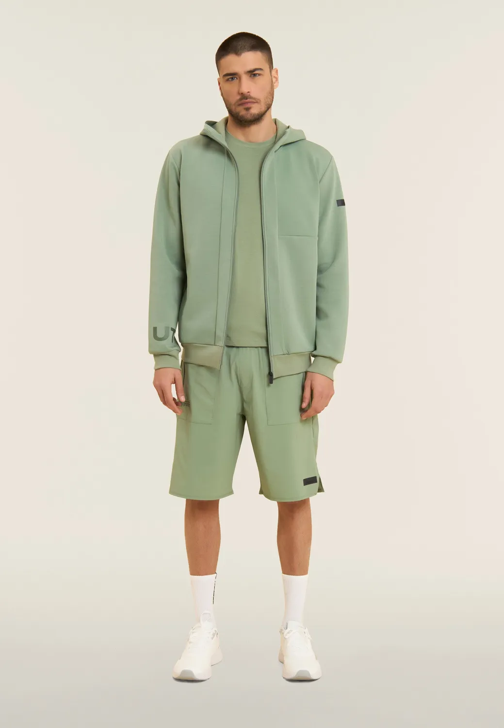 Freddy Urban Tech Zip-Hoodie schwarz oversize