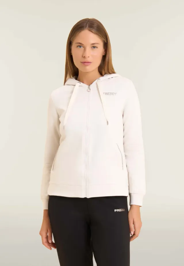 Freddy Strass Sweatjacke Damen Full-Zip Turbulence