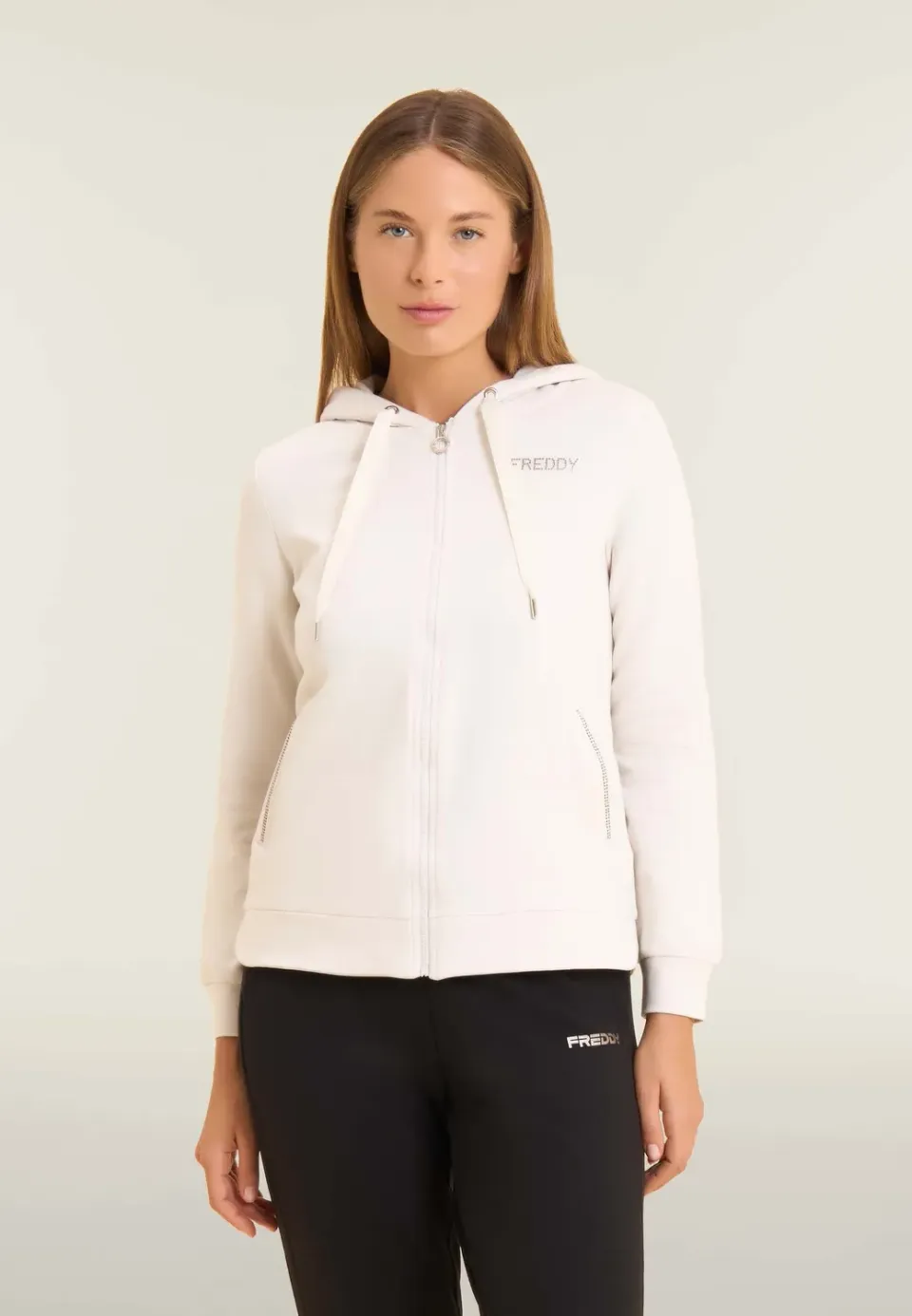 Freddy Strass Sweatjacke Damen Full-Zip Turbulence