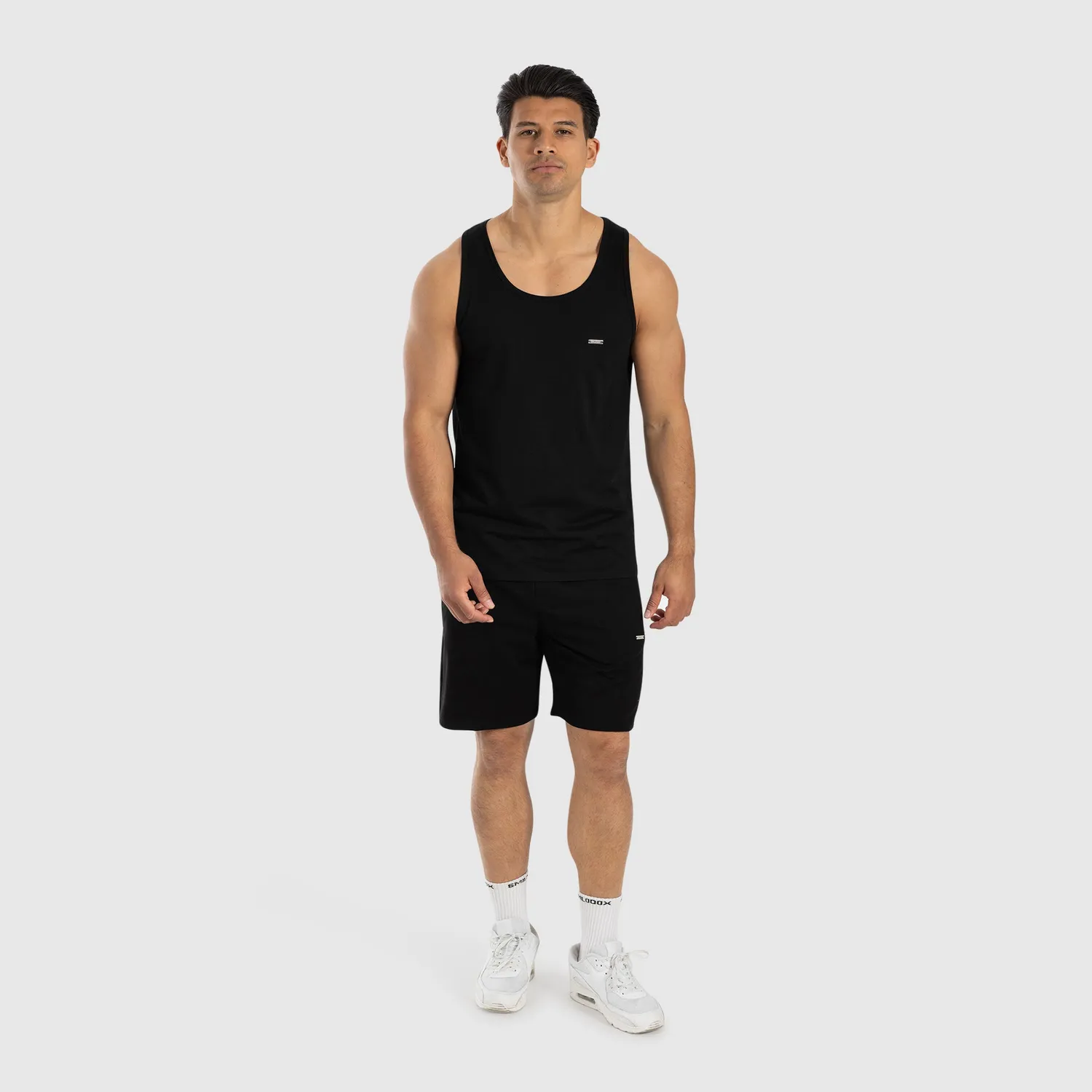 Smilodox Arian Tank Top Schwarz Baumwolle