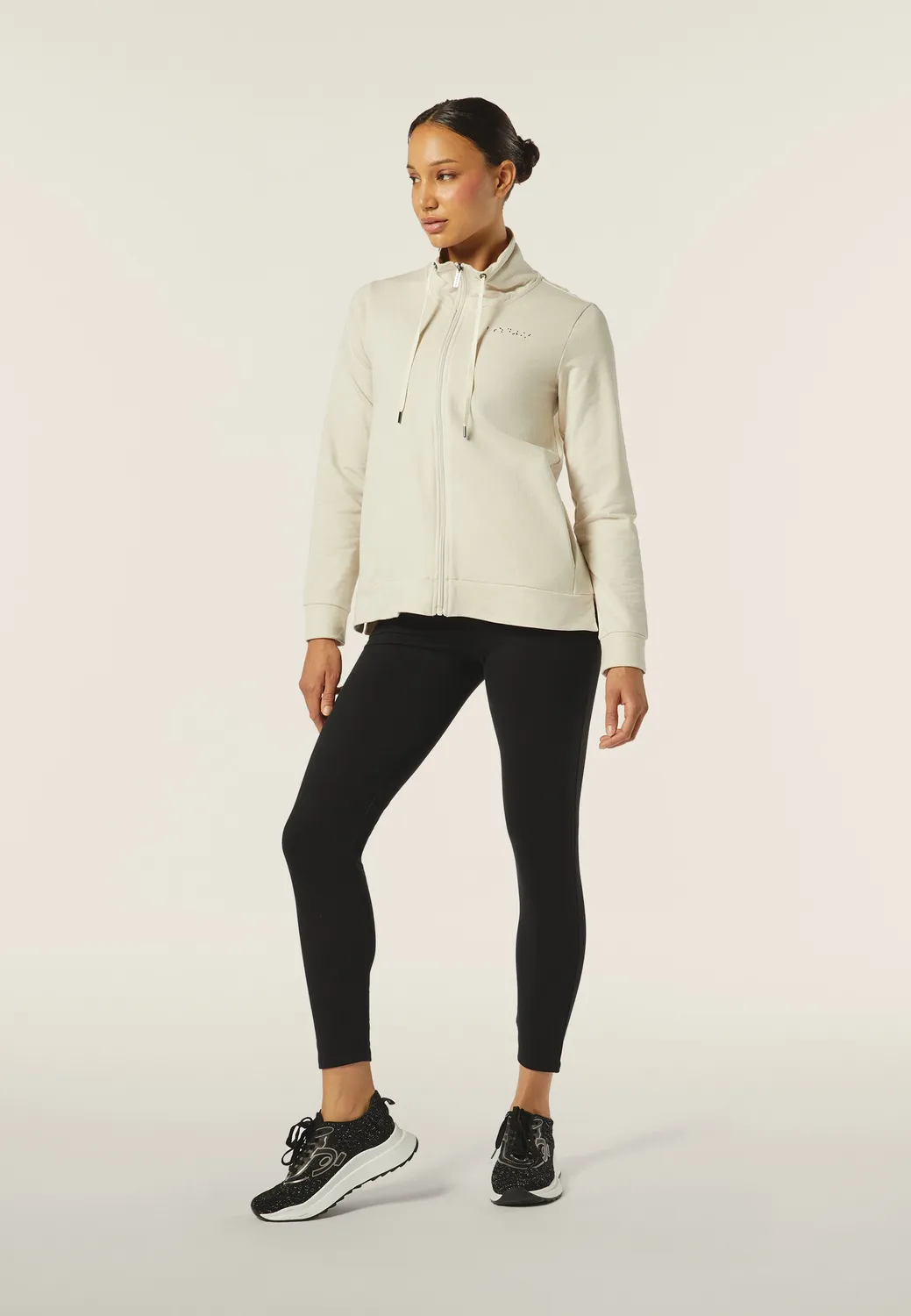 Freddy Comfort Fit Sweatjacke BFLO72 Blau Blumenkragen