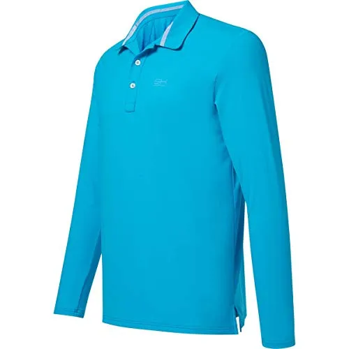 SPORTKIND Tennis Poloshirt Langarm Herren atmungsaktiv