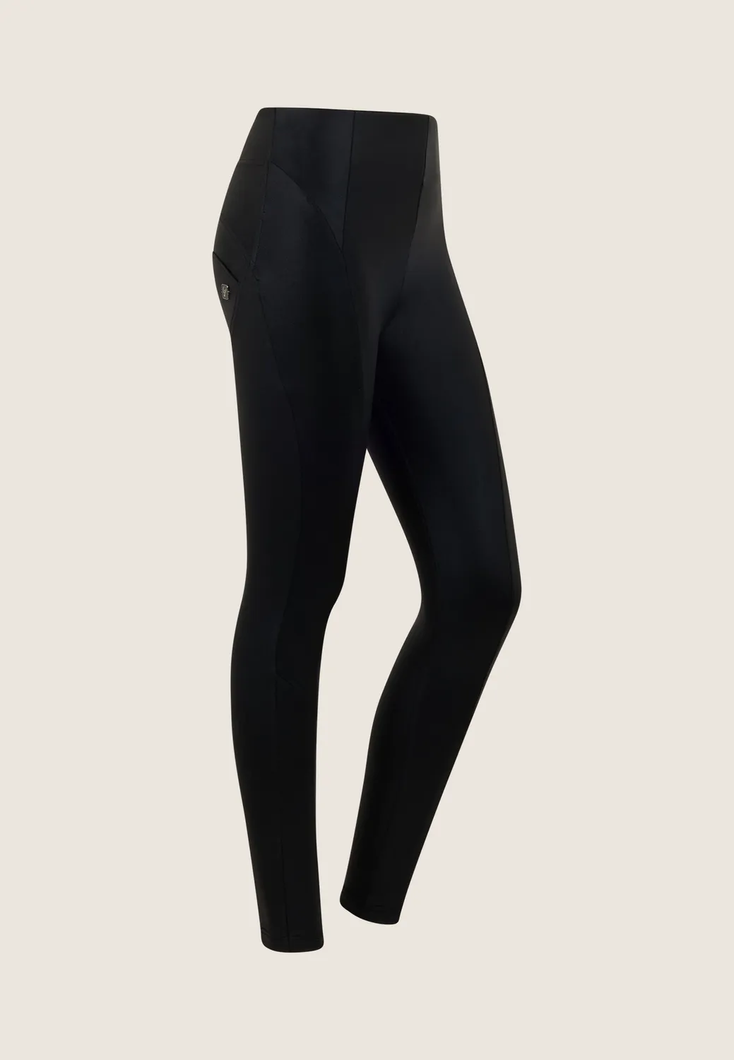 Freddy WR.UP Leggings Damen High Waist Black Coated