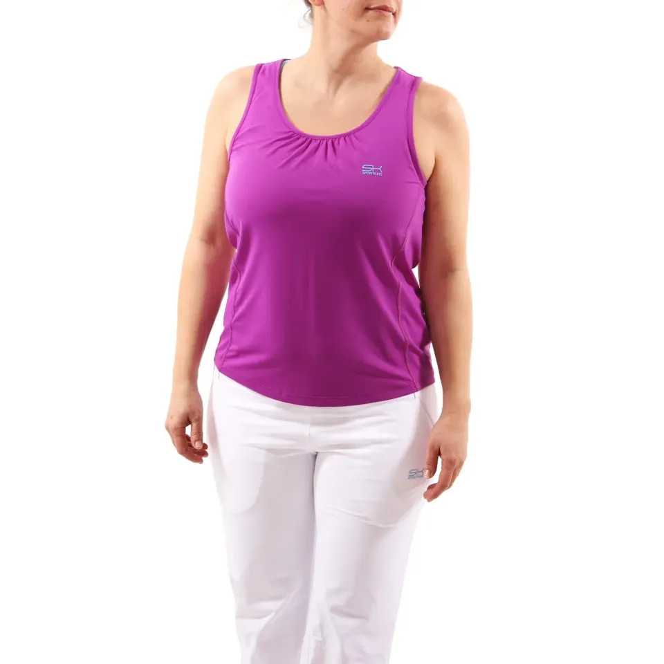 SPORTKIND Loose Fit Tanktop violett 158 UV-Schutz