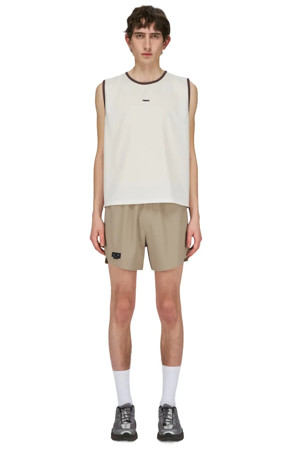 UNNA Light Tank Top Old White Stretch