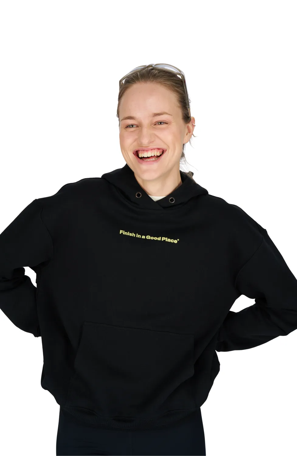 UNNA Slow Motion Hoodie W Hoodie Schwarz Oversize
